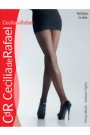 Cecilia de Rafael - Comfortable seamless fishnet tights Rettem, black, size S/M
