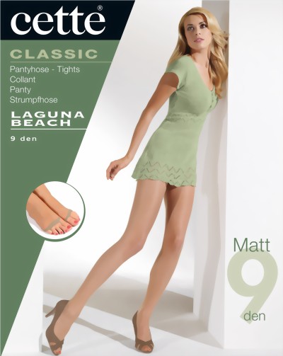 Cette - Ultra sheer open toe tights Laguna Beach