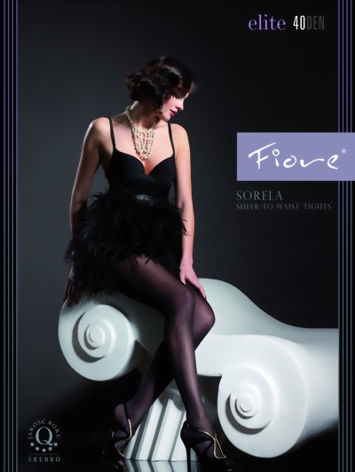 Fiore - Elegant semi-opaque tights Sorela 40 denier, safari, size S