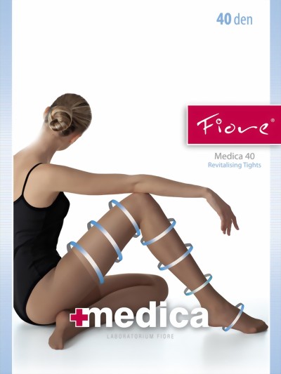 Fiore - Anti cellulite tights Medica 40 denier, amber, size XL