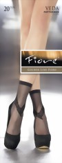 Fiore - Elegant patterned socks Veda 20 denier, white Fiore - Elegant patterned socks Veda 20 denier, white