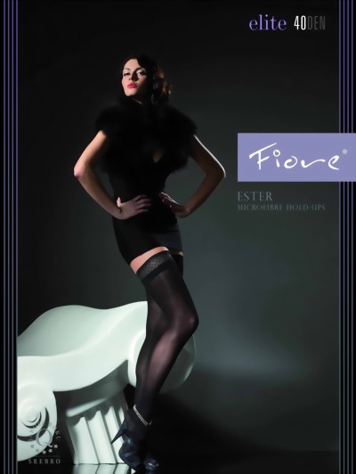 Fiore - Elegant hold ups Ester 40 denier, black, size S