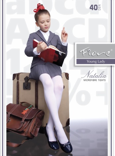 Fiore - Classic microfiber children's tights Natalia 40 denier