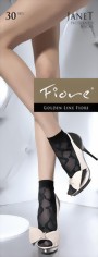 Fiore - Elegant patterned socks Janet 30 denier, grey Fiore - Elegant patterned socks Janet 30 denier, grey