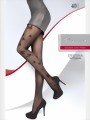 Fiore - Beautiful butterfly pattern tights 40 denier, graphite, size M