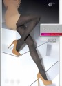 Fiore - Trendy floral pattern tights 40 DEN, cappuccino, size S