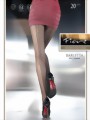 Fiore - Zig-zag pattern tights 20 DEN, smoky, size M
