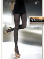 Fiore - Elegant tights with floral pattern Elina 40 DEN