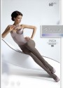 Fiore - Opaque floral pattern tights Inga 60 DEN, chocolate, size S Fiore - Opaque floral pattern tights Inga 60 DEN, chocolate, size S