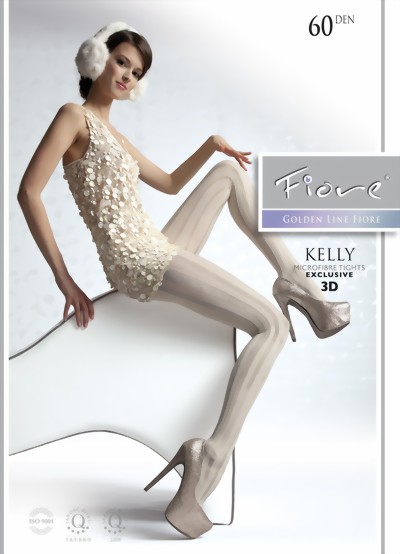 Fiore - Opaque striped tights 60 DEN, graphite, size S Fiore - Opaque striped tights 60 DEN, graphite, size S