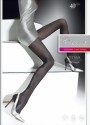 Fiore - Elegant patterned tights Tessa 40 DEN, black, size L