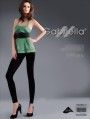 Gabriella - Long opaque leggings Microfibre 100 denier, graphite, size M/L