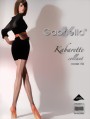 Gabriella - Back seam fishnet tights Kabarette 155, black, size M/L