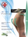 Gabriella - Bum shaping tights Push Up, 40 DEN, mocca, size L
