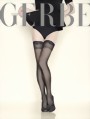 Gerbe - Elegant hold ups Sun Satin 15 den, white, size XL
