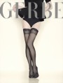 Gerbe - Elegant hold ups Sun Satin 15 den, ecru, size XXL