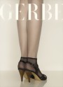 Gerbe - Elegant back seam fishnet ankle socks Sevilla
