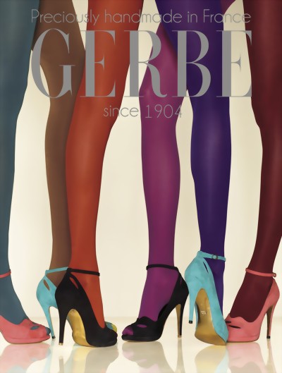 Gerbe - Opaque satin sheen support tights Futura 40 denier, emeraude, size XL