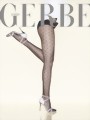 Gerbe - Exclusive subtle diamond pattern tights Parisienne, black, size XL