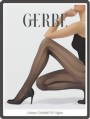 Gerbe - Elegant tights with extravagant cable pattern Chainette, chocolate, size M