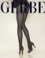 Gerbe - Exclusive patterned tights Cocon, white, size M Gerbe - Exclusive patterned tights Cocon, white, size M