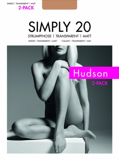 Hudson - Natural look tights Simply 20 - 2 Pack!, make up, size XL Hudson - Natural look tights Simply 20 - 2 Pack!, make up, size XL