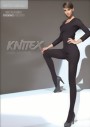 Knittex - Opaque winter tights Arctica 600 denier, black, size XS/S