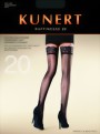 Kunert - Elegant back seam hold ups Raffinesse, nude with black back seam, size S