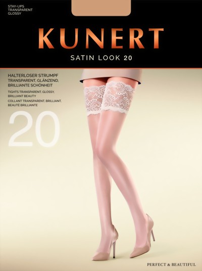 Kunert - Elegant glossy hold ups Satin Look 20