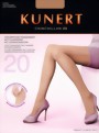 Kunert - Transparent tights with innovative KUNERT runstop Chinchillan 20, espresso, size M