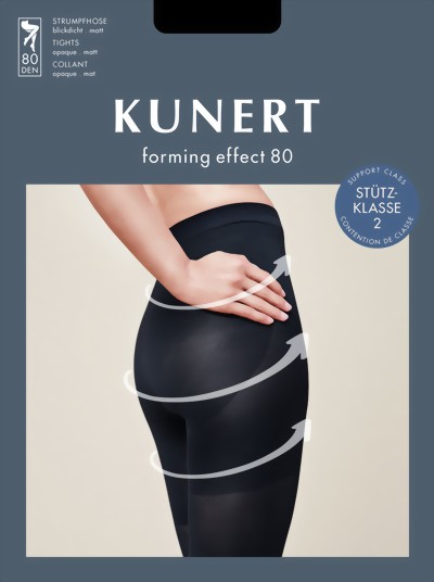 Kunert - Opaque body shaping tights Forming Effect 80, black, size L