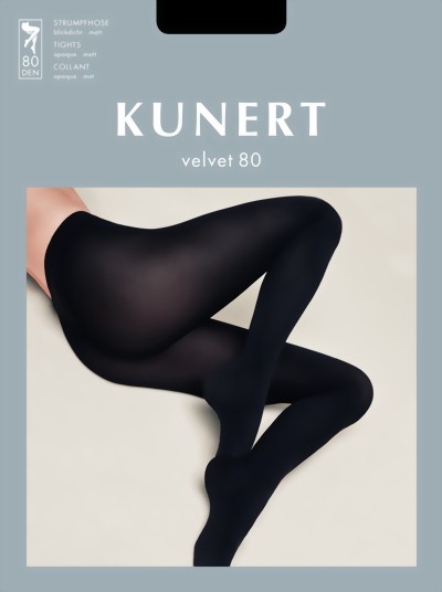 KUNERT - Opaque tights Velvet 80, electric blue, size S