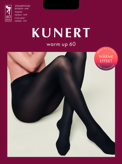 Kunert - Opaque winter tights Warm Up 60, navy blue, size XS