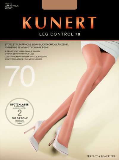 Kunert - Semi-transparent support tights Leg Control 70, black, size S