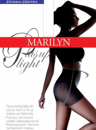 Marilyn - Body shaping tights with push-up effect Plus Up Light 20 denier