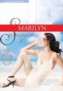 Marilyn - Non-slip summer hold ups Summer, 8 DEN, tabacco, size S/M