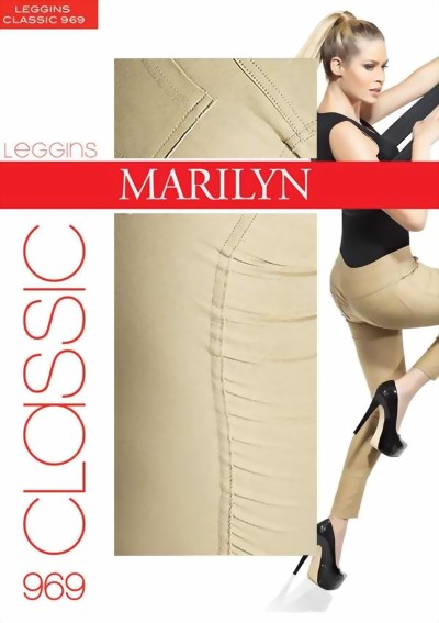 Marilyn - Elegant treggings with cotton Classic, 100 DEN