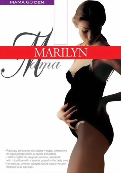 Marilyn - Maternity tights Mama 60 denier, noce, size M