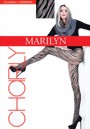 Marilyn - Trendy fishnet tights Zebra, 40 DEN