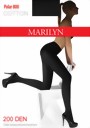 Marilyn - Warm and soft cotton tights 200 den, black, size M/L