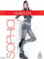 Marilyn - Patterned fishnet tights with cotton Sophia, 120 DEN