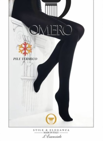 Omero - Warm and soft opaque winter tights Thermo 300 DEN, black, size M/L